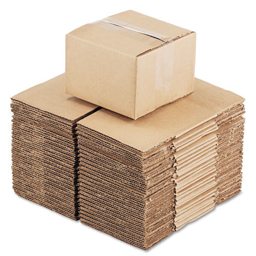 Fixed-depth Corrugated Shipping Boxes,Regular Slotted Container (rsc), 6" X 6" X 4", Brown Kraft, 25/bundle
