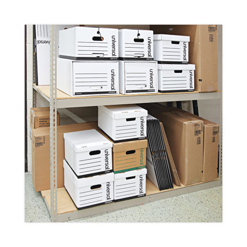 Medium-duty Lift-off Lid Boxes, Letter/legal Files, 12" X 15" X 10", White, 12/carton.