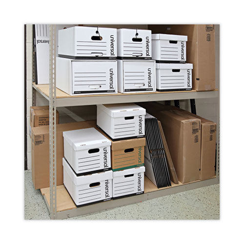 Medium-duty Easy Assembly Storage Box, Letter Files, White, 12/carton.