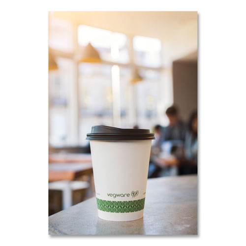 89-series Hot Cup, Compostable, 12 Oz, Green/white, 1,000/carton.