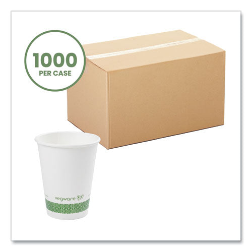 89-series Hot Cup, Compostable, 12 Oz, Green/white, 1,000/carton.