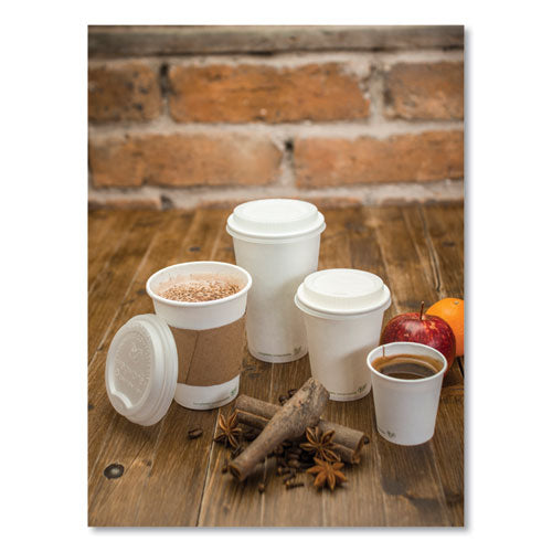 Kraft Hot Cup Sleeves, Compostable, Fits Vegware 89-series Hot Cups, Kraft, 1,000/carton.