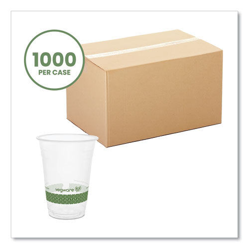 96-series Cold Cup, Compostable, 16 Oz, Clear/green, 1,000/carton.