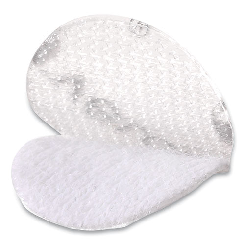 Sticky-back Fasteners, Removable Adhesive, 0.63" Dia, Clear, 75/pack.