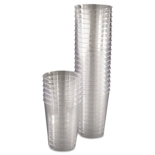 Comet Plastic Tumblers, 10 Oz, Clear, 25/pack, 20 Packs/carton.