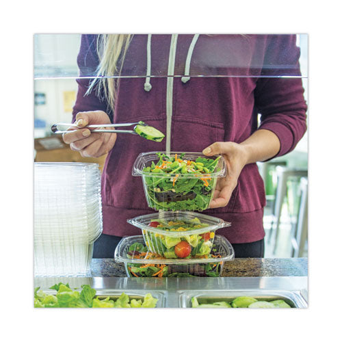 Pla Rectangular Deli Containers, 32 Oz, 6.1 X 7.6 X 2.8, Clear, Plastic, 600/carton.