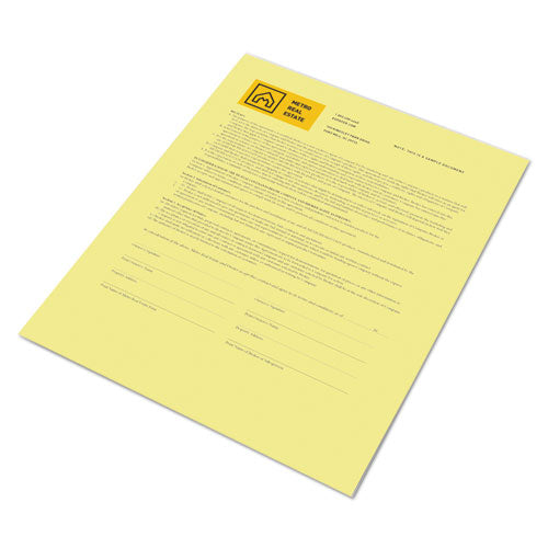 Revolution Digital Carbonless Paper, 1-part, 8.5 X 11, Canary, 500/ream.