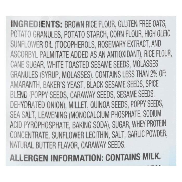 Miltons Gluten Free Baked Crackers - Everything - Case Of 12 - 4.5 Oz