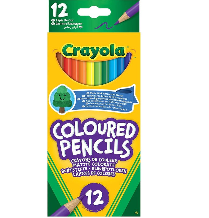 Crayola Colouring Pencils - Assorted Colours (Pack of 12)   A Must-Have for All Kids Arts & Crafts Sets Ideal for Kids Aged 3+