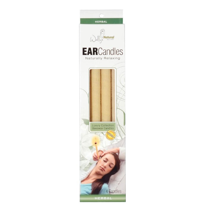 Wally's Natural Ear Candles – Beeswax & Herbal Infusion (4pk) – Natural Wellness for Ear Comfort