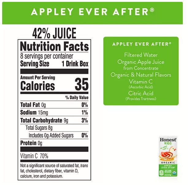 Honest Kids Organic Fruit Juice Drink Boxes Variety Pack (6 oz., 40 pk.)
