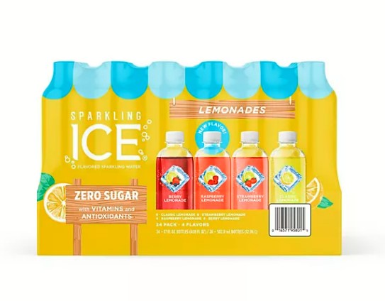 Sparkling Ice Lemonade Variety Pack (17 fl. oz., 24 pk.) - Refreshing Sparkling Lemonade Drinks