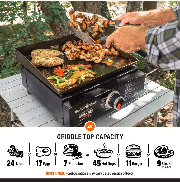 Blackstone Adventure Ready 17" Tabletop Outdoor Griddle - Portable Cooking Solution