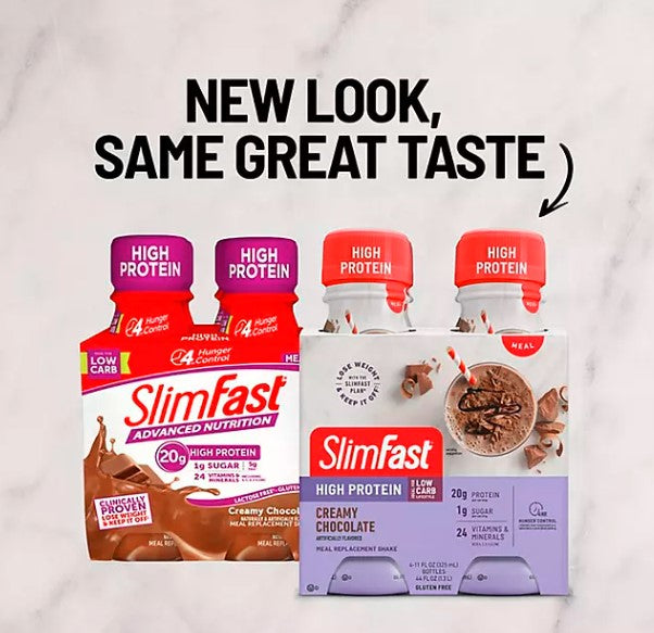 SlimFast High Protein Advanced Creamy Chocolate High Protein Ready to Drink Meal Replacement Shakes 11 fl. oz