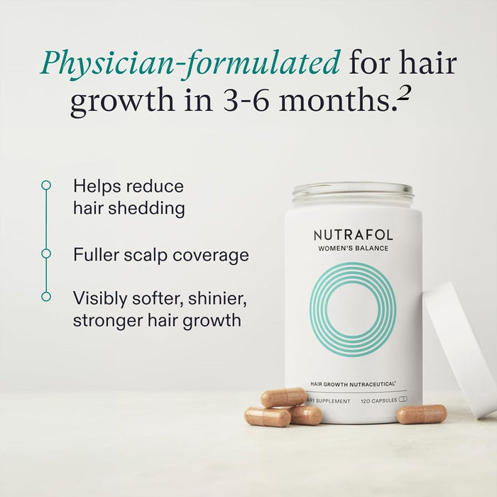 Nutrafol Women's Balance Hair Growth Supplements Clinically Proven for Ages 45 and Up