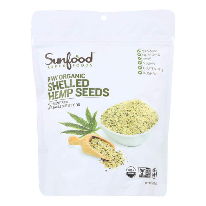 Sunfood - Hemp Seeds Shelled - 1 Each - 1 Lb.