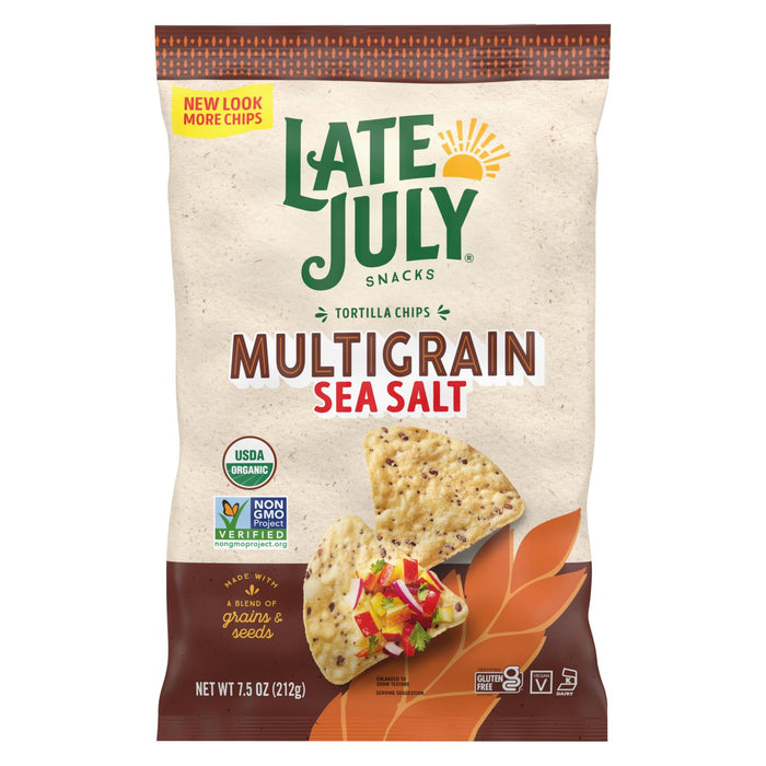 Late July Snacks - Tort Chips Multigrn Sea Salt Gluten Free - Case Of 12-7.5 Oz.