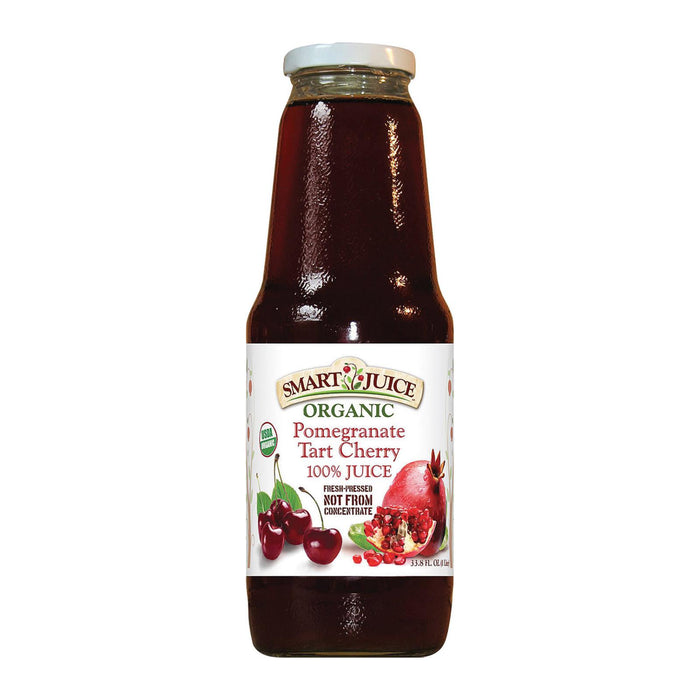 Smart Juice Organic Pomegranate Tart Cherry -Case Of 6 - 33.8 Fl Oz.