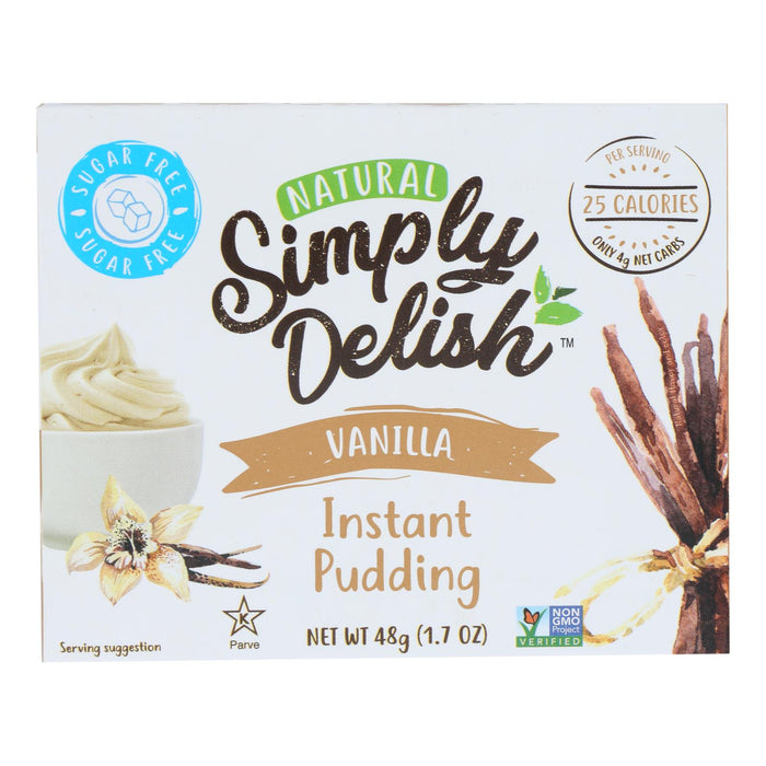 Simply Delish Pudding Mix - Vanilla - Case Of 6 - 1.7 Oz.