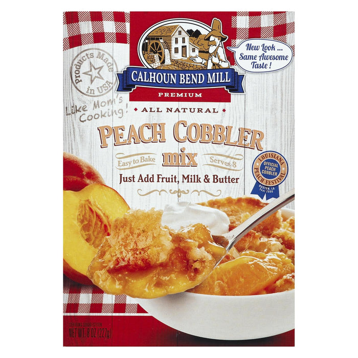 Calhoun Bend Mix -Peach Cobbler - Case Of 6 - 8 Oz