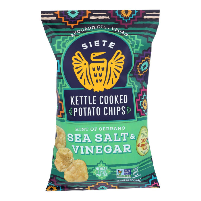 Siete - Ktl/chp Srano Sea Salt Vinegar - Case Of 6-5.5 Oz.