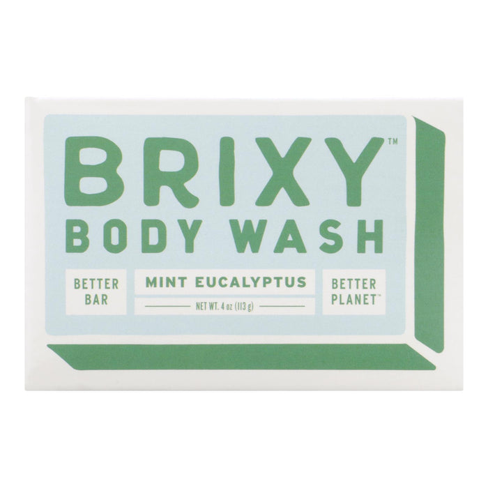 Brixy - Body Wash Bar Mint Euclypt - 1 Each -4 Oz.