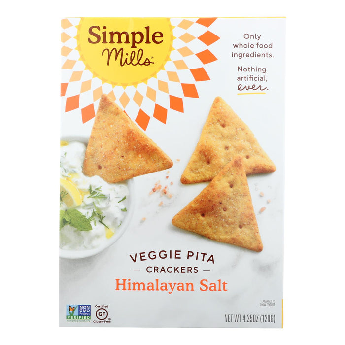 Simple Mills - Crckr Pita Himlyn Sea Salt - Case Of 6-4.25 Oz.