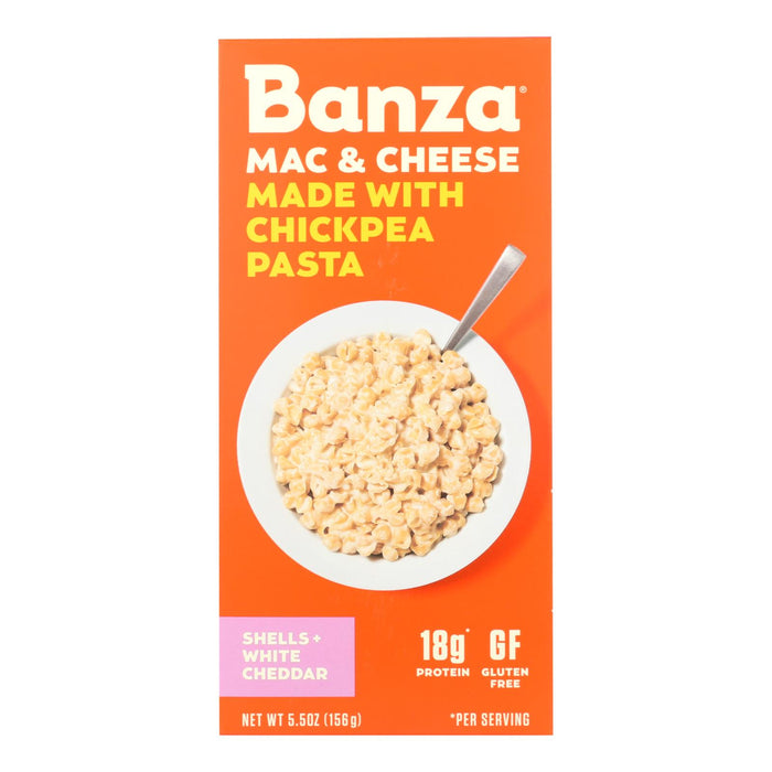 Banza - Chckpea Psta Wht Ched Shl - Case Of 6-5.5 Oz.