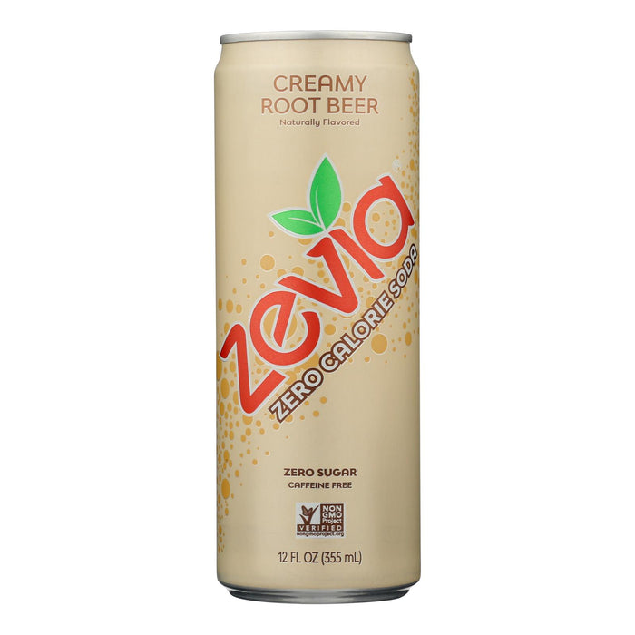 Zevia - Soda Creamy Root Beer - Case Of 12-12  Fz