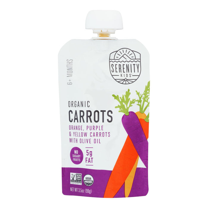 Serenity Kids - Pouch Carrot Medley - Case Of 6-3.5 Oz.