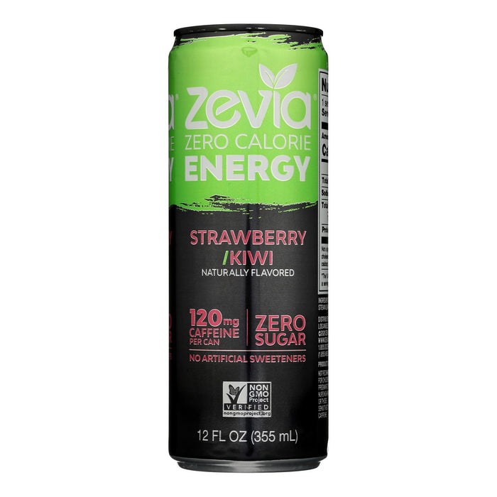 Zevia - Drink Energy Straw Kiwi - Case Of 12-12 Fz.