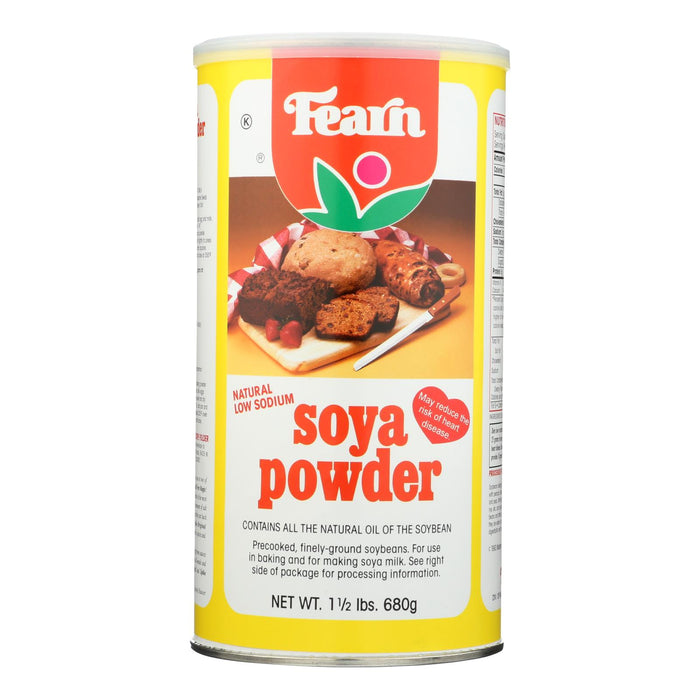 Fearns Soya Food Natural Soya Powder -1.5 Lb - Case Of 12