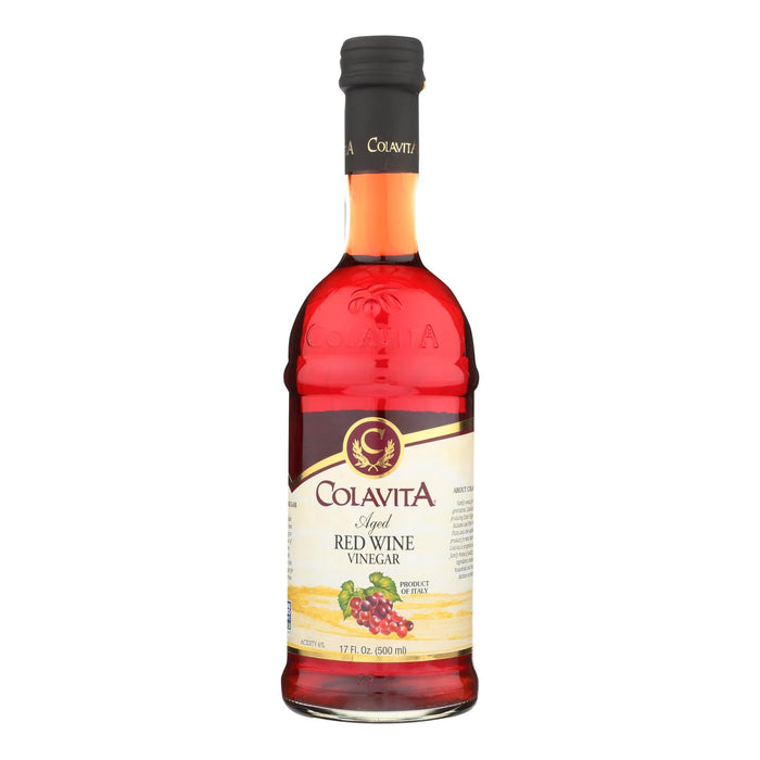 Colavita -Aged Red Wine Vinegar -Case Of 12 - 17 Fl Oz.