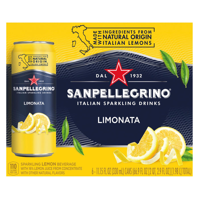 San Pellegrino - Sparkling Beverage Limonata - Case Of 4-6/11.15z.