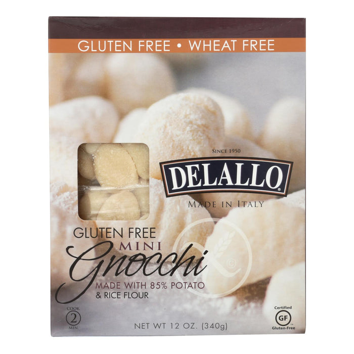 Delallo Pasta,Gluten-free Gnocchi  - Case Of 6 - 12 Oz