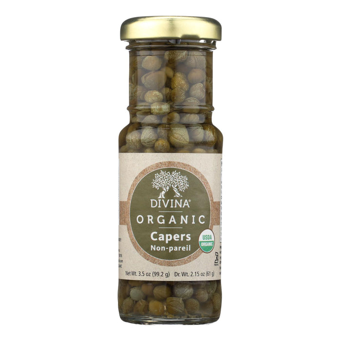 Divina Organic Capers - Case Of 12 - 3.5 Oz.