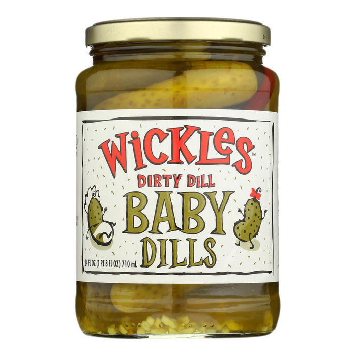 Wickles Dirty Dill Baby Dills - Case Of 6 -24 Oz