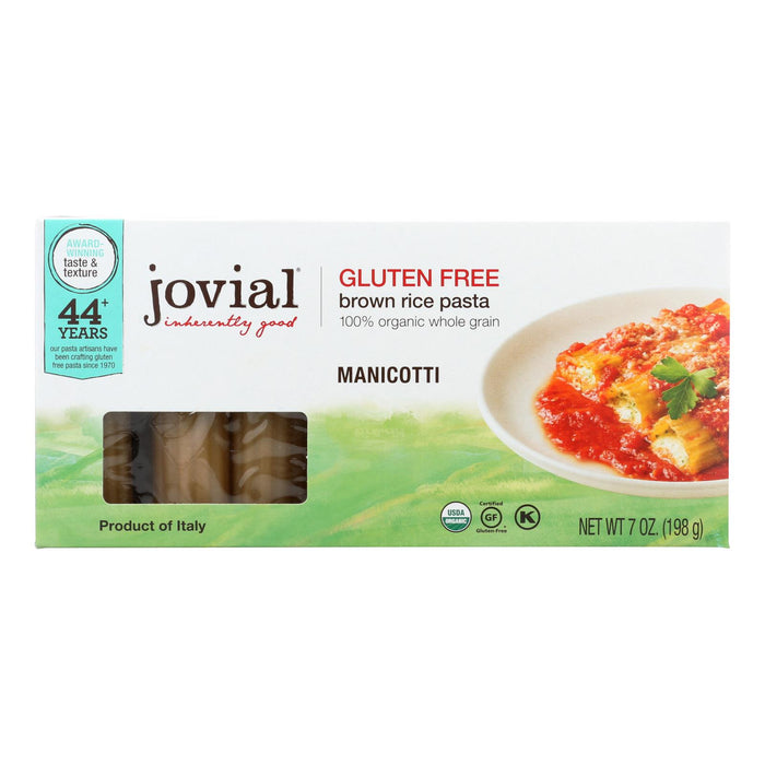 Jovial -Gluten Free Pasta - Manicotti - Case Of 12 - 7 Oz.