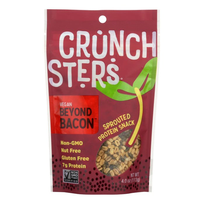 Crunchsters - Sprouted Protein Snack - Beyond Bacon - Case Of 6 - 4 Oz
