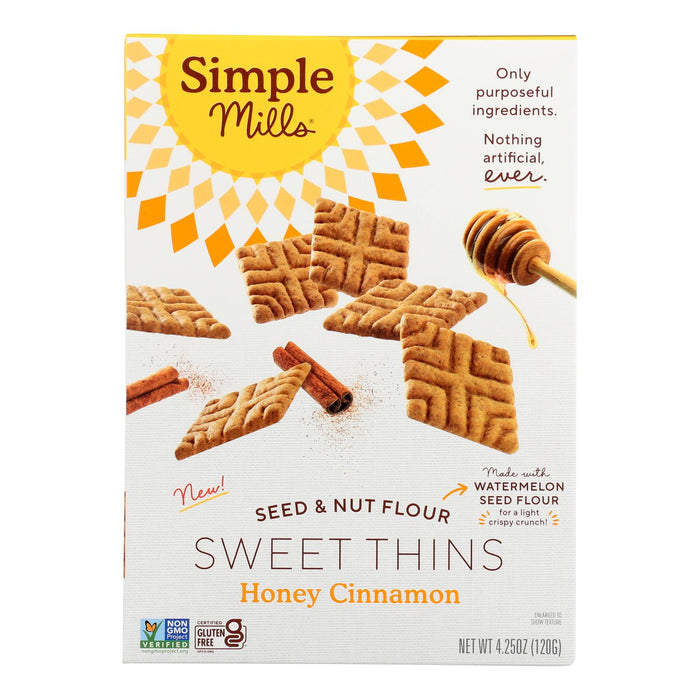 Simple Mills - Sweet Thins Honey Cinnamon - Case Of 6-4.25  Oz