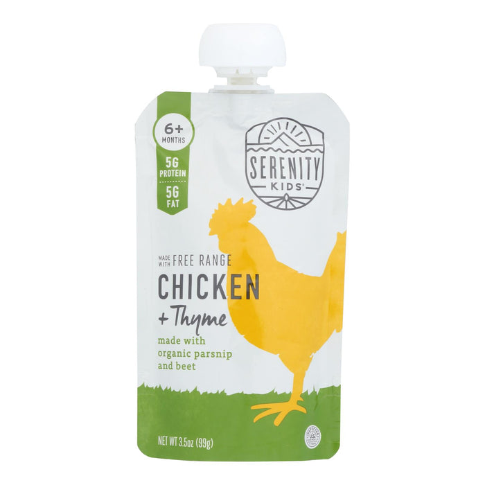 Serenity Kids - Pouch Chicken Thyme - Case Of 6-3.5  Oz