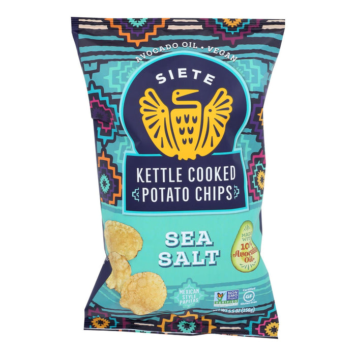 Siete - Kettle Chip Sea Salt - Case Of 6-5.5  Oz