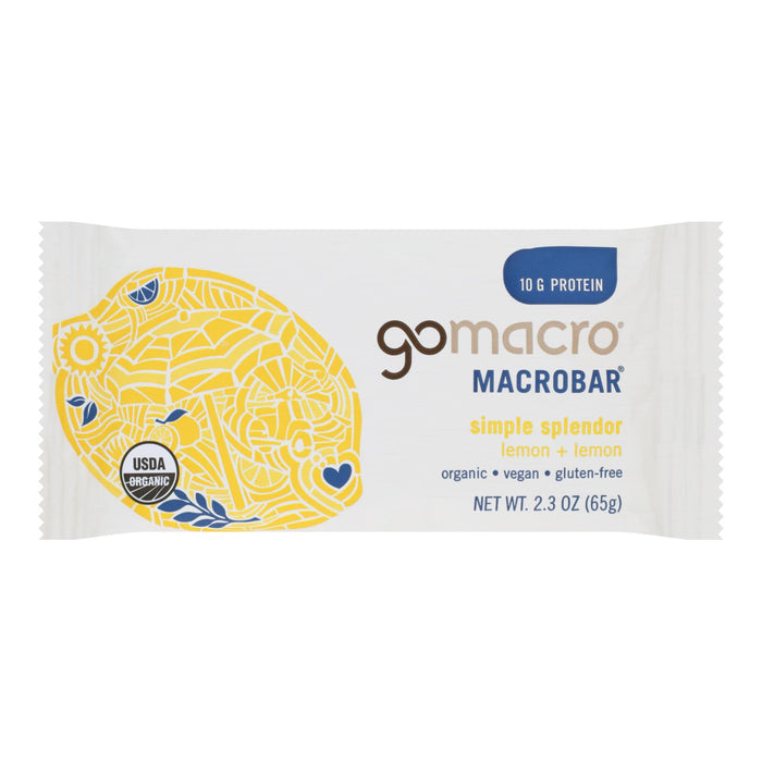 Gomacro - Bars Lemon Protein - Case Of 12-2.3  Oz