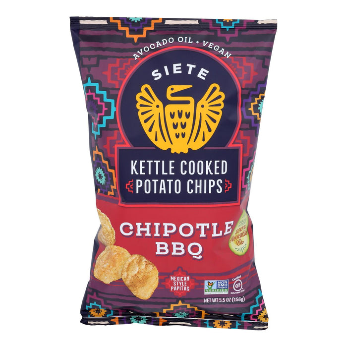 Siete - Kettle Chip Chipotle Bbq - Case Of 6-5.5  Oz