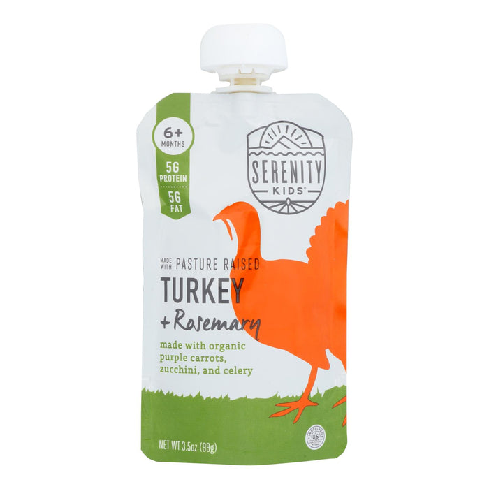 Serenity Kids - Pouch Turkey Rosemary - Case Of 6-3.5  Oz