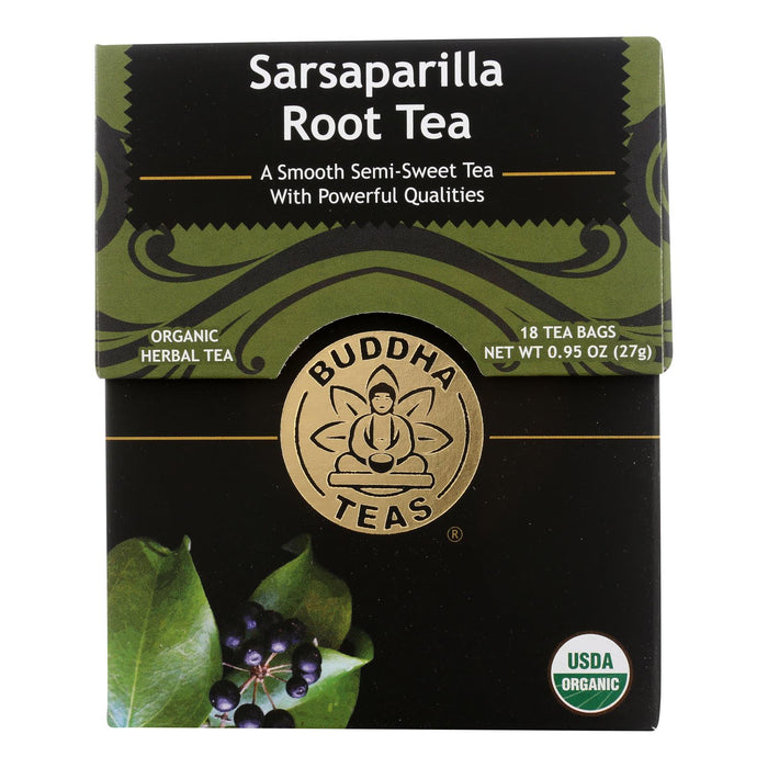 Buddha Teas - Tea Organic Sarsaparilla - Case Of 6 -18 Bag