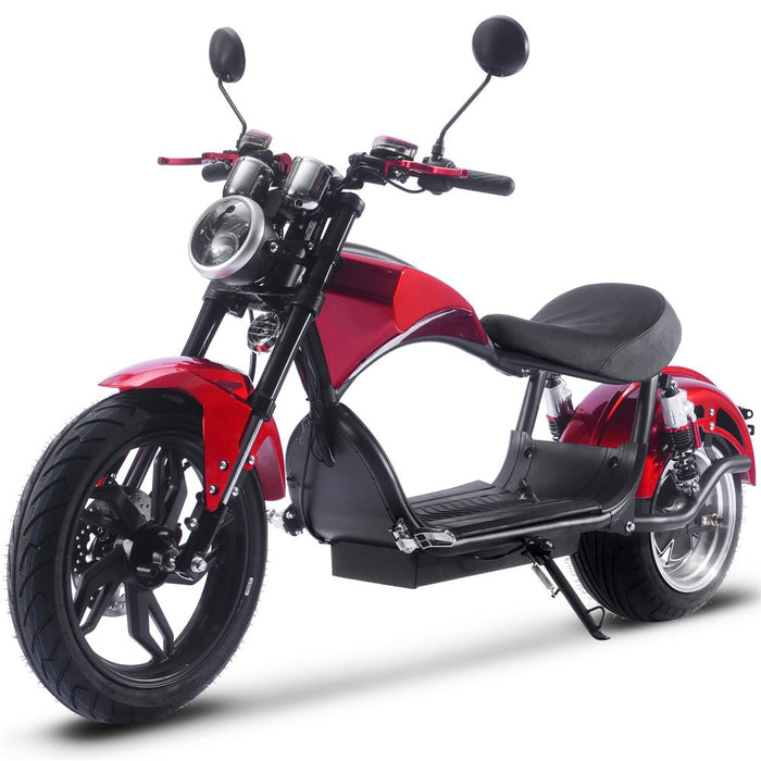Mototec Raven 60v 30ah 2500w Lithium Electric Scooter Red.
