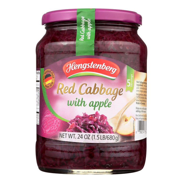 Hengstenberg Red Cabbage With Apple - Case Of 12 -24.3 Oz.