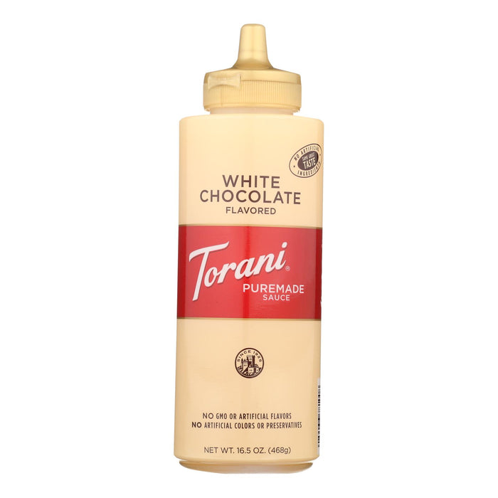 Torani White Chocolate Sauce - Case Of 4 - 16.5 Oz.