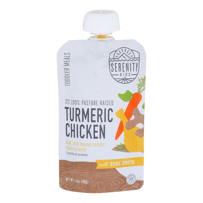 Serenity Kids - Pouch Trmrc Chicken Bne Brth - Case Of 6-3.5 Oz.